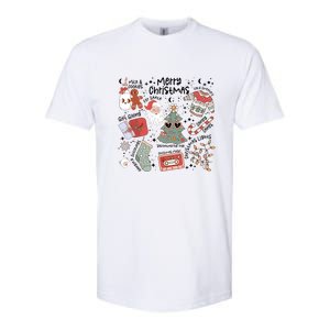 Retro Funny Christmas Santa Claus Cookie Ugly Christmas Sweaters Gift Softstyle CVC T-Shirt