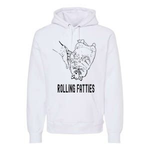 Rolling Fatties Cat Premium Hoodie