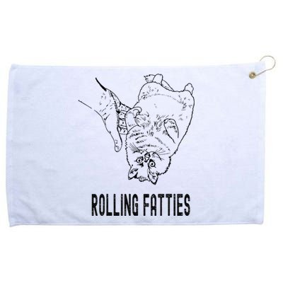 Rolling Fatties Cat Grommeted Golf Towel