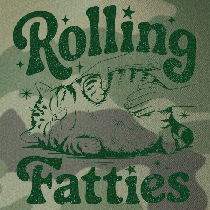 Rolling Fatties Cat Funny Cute Cat Lover Kitten Owner Kitty Legacy Tie Dye Trucker Hat
