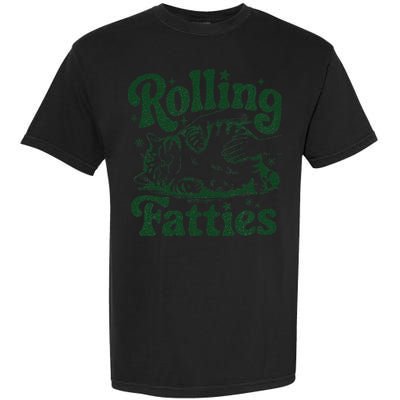 Rolling Fatties Cat Funny Cute Cat Lover Kitten Owner Kitty Garment-Dyed Heavyweight T-Shirt