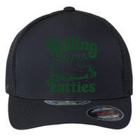 Rolling Fatties Cat Funny Cute Cat Lover Kitten Owner Kitty Flexfit Unipanel Trucker Cap