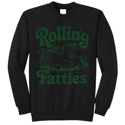 Rolling Fatties Cat Funny Cute Cat Lover Kitten Owner Kitty Sweatshirt