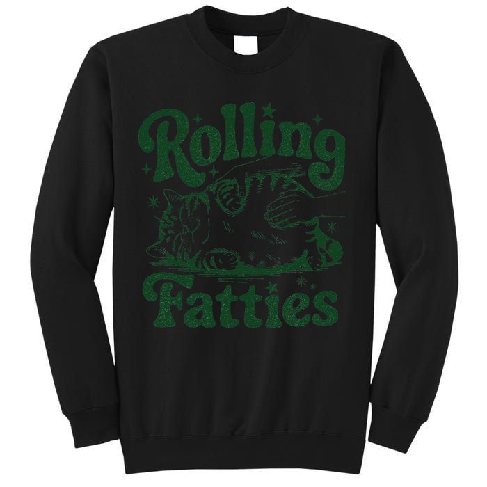 Rolling Fatties Cat Funny Cute Cat Lover Kitten Owner Kitty Sweatshirt