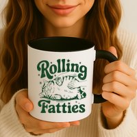 Rolling Fatties Cat Funny Cute Cat Lover Kitten Owner Kitty Mug
