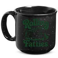 Rolling Fatties Cat Funny Cute Cat Lover Kitten Owner Kitty 15oz Campfire Ceramic Mug
