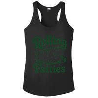 Rolling Fatties Cat Funny Cute Cat Lover Kitten Owner Kitty Ladies PosiCharge Competitor Racerback Tank