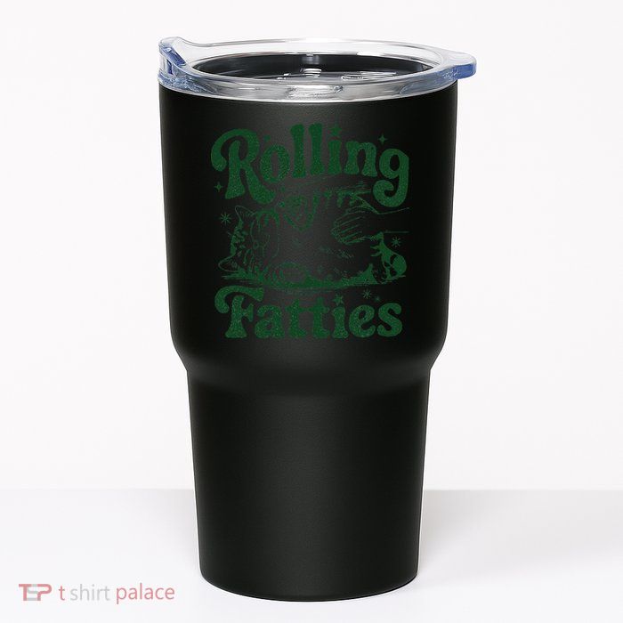 Rolling Fatties Cat Funny Cute Cat Lover Kitten Owner Kitty Tumbler
