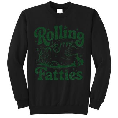 Rolling Fatties Cat Funny Cute Cat Lover Kitten Owner Kitty Tall Sweatshirt