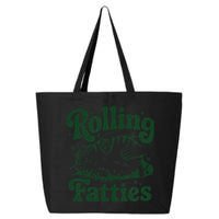 Rolling Fatties Cat Funny Cute Cat Lover Kitten Owner Kitty 25L Jumbo Tote