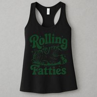 Rolling Fatties Cat Funny Cute Cat Lover Kitten Owner Kitty Womens Tank Top