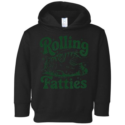 Rolling Fatties Cat Funny Cute Cat Lover Kitten Owner Kitty Toddler Hoodie