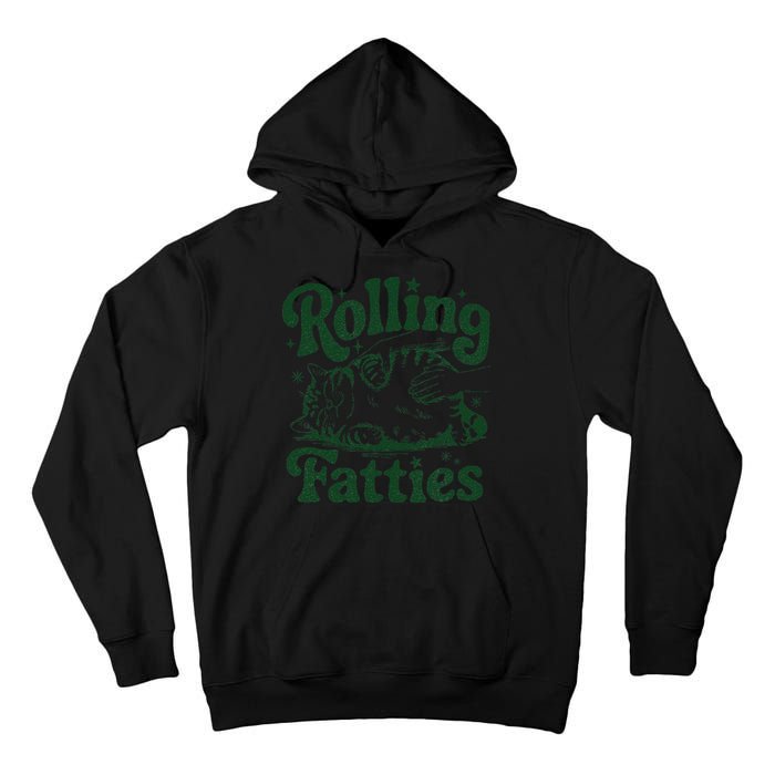 Rolling Fatties Cat Funny Cute Cat Lover Kitten Owner Kitty Tall Hoodie