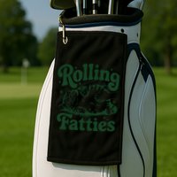 Rolling Fatties Cat Funny Cute Cat Lover Kitten Owner Kitty Golf Towel