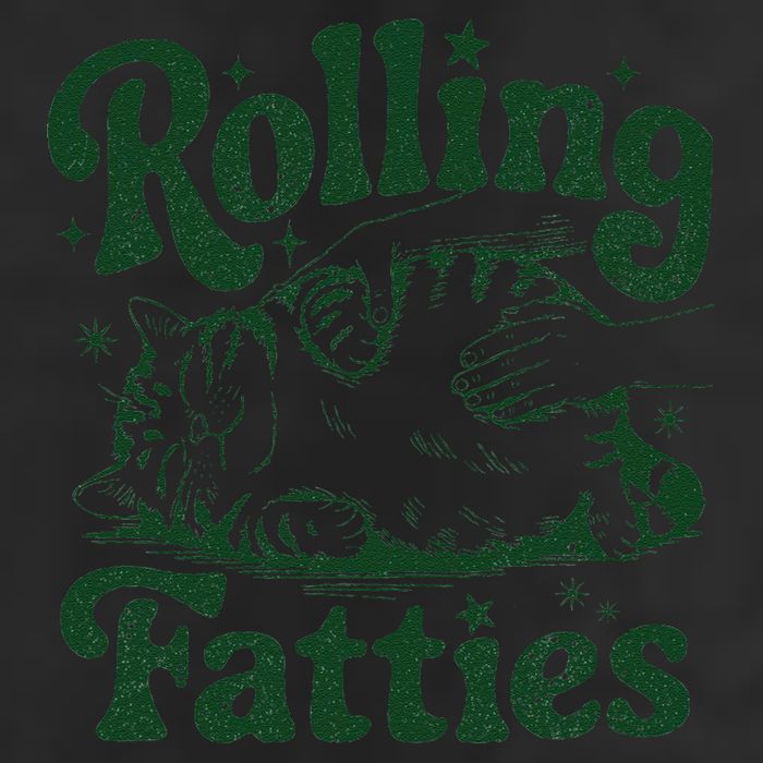 Rolling Fatties Cat Funny Cute Cat Lover Kitten Owner Kitty Golf Towel