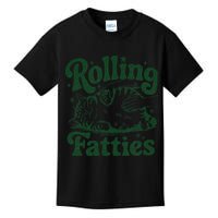 Rolling Fatties Cat Funny Cute Cat Lover Kitten Owner Kitty Kids T-Shirt