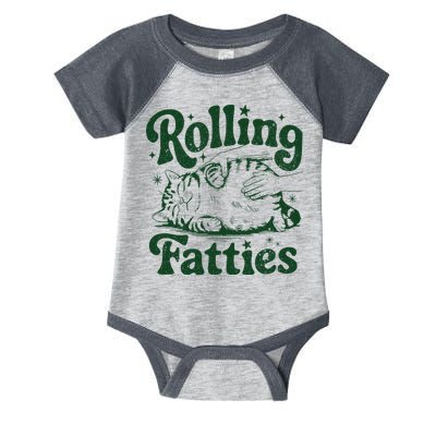 Rolling Fatties Cat Funny Cute Cat Lover Kitten Owner Kitty Infant Baby Jersey Bodysuit