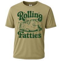 Rolling Fatties Cat Funny Cute Cat Lover Kitten Owner Kitty Performance Shirt
