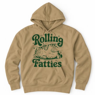 Rolling Fatties Cat Funny Cute Cat Lover Kitten Owner Kitty Hoodie