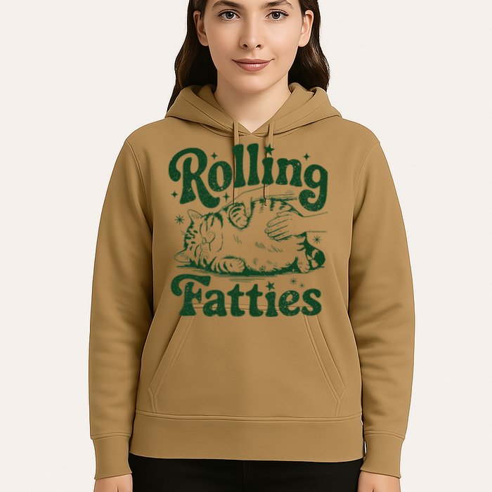 Rolling Fatties Cat Funny Cute Cat Lover Kitten Owner Kitty Hoodie