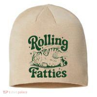 Rolling Fatties Cat Funny Cute Cat Lover Kitten Owner Kitty Sustainable Beanie