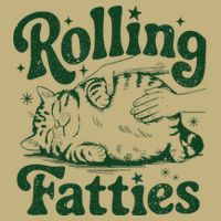 Rolling Fatties Cat Funny Cute Cat Lover Kitten Owner Kitty Tall Long Sleeve T-Shirt