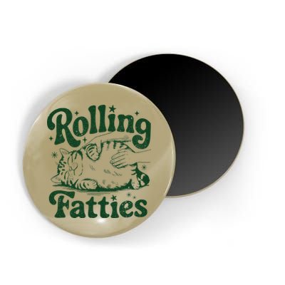 Rolling Fatties Cat Funny Cute Cat Lover Kitten Owner Kitty Magnet