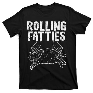 Rolling Fatties Cat Funny Fat Kitten T-Shirt