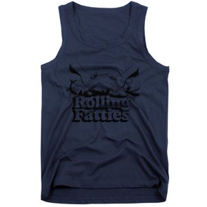 Rolling Fatties Cat Funny Cute Cat Lover Kitten Owner Retro Tank Top