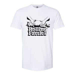 Rolling Fatties Cat Funny Cute Cat Lover Kitten Owner Retro Softstyle CVC T-Shirt