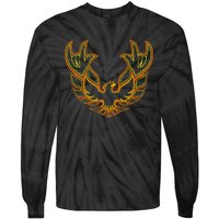 Rockin Firebird Classic Detroit Muscle Car Tie-Dye Long Sleeve Shirt