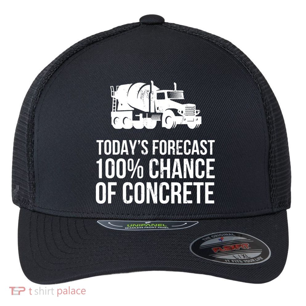 Retro Funny Concrete Worker Gift Construction Worker Gag Pun Flexfit Unipanel Trucker Cap