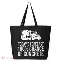 Retro Funny Concrete Worker Gift Construction Worker Gag Pun 25L Jumbo Tote