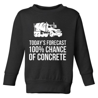Retro Funny Concrete Worker Gift Construction Worker Gag Pun Toddler Sweatshirt