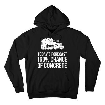 Retro Funny Concrete Worker Gift Construction Worker Gag Pun Tall Hoodie