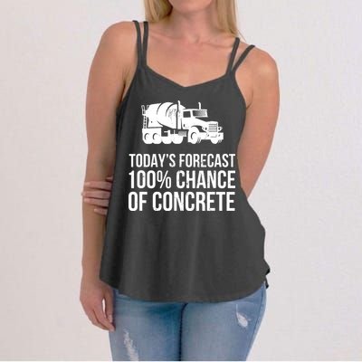 Retro Funny Concrete Worker Gift Construction Worker Gag Pun Women's Strappy Tank