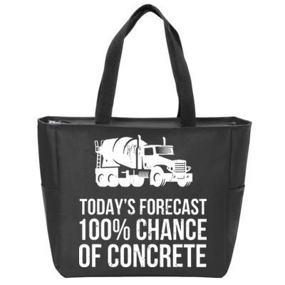 Retro Funny Concrete Worker Gift Construction Worker Gag Pun Zip Tote Bag