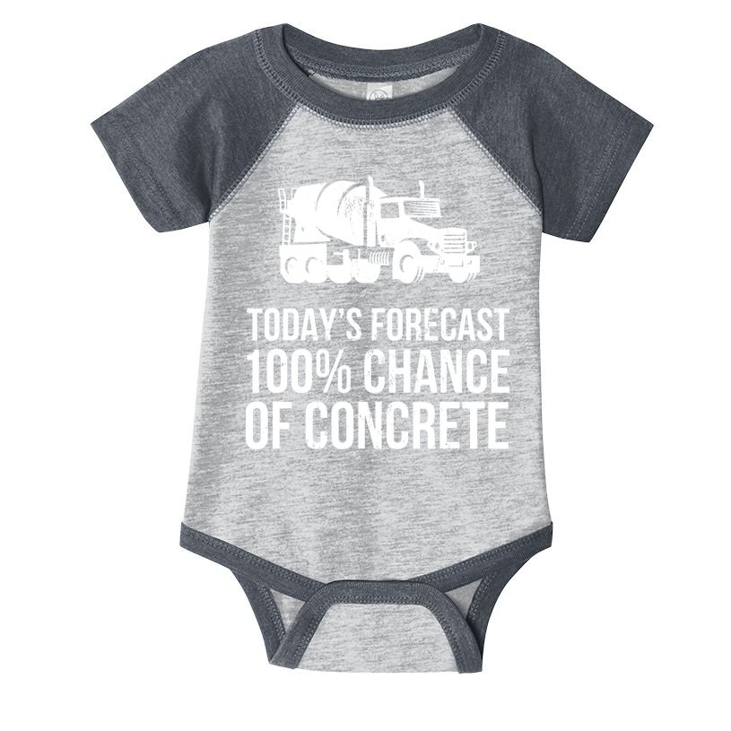 Retro Funny Concrete Worker Gift Construction Worker Gag Pun Infant Baby Jersey Bodysuit