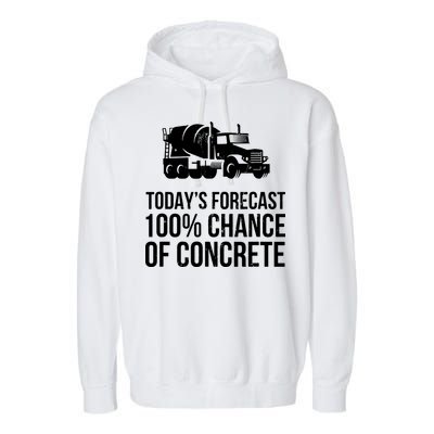 Retro Funny Concrete Worker Gift Construction Worker Gag Pun Garment-Dyed Fleece Hoodie