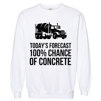 Retro Funny Concrete Worker Gift Construction Worker Gag Pun Garment-Dyed Sweatshirt