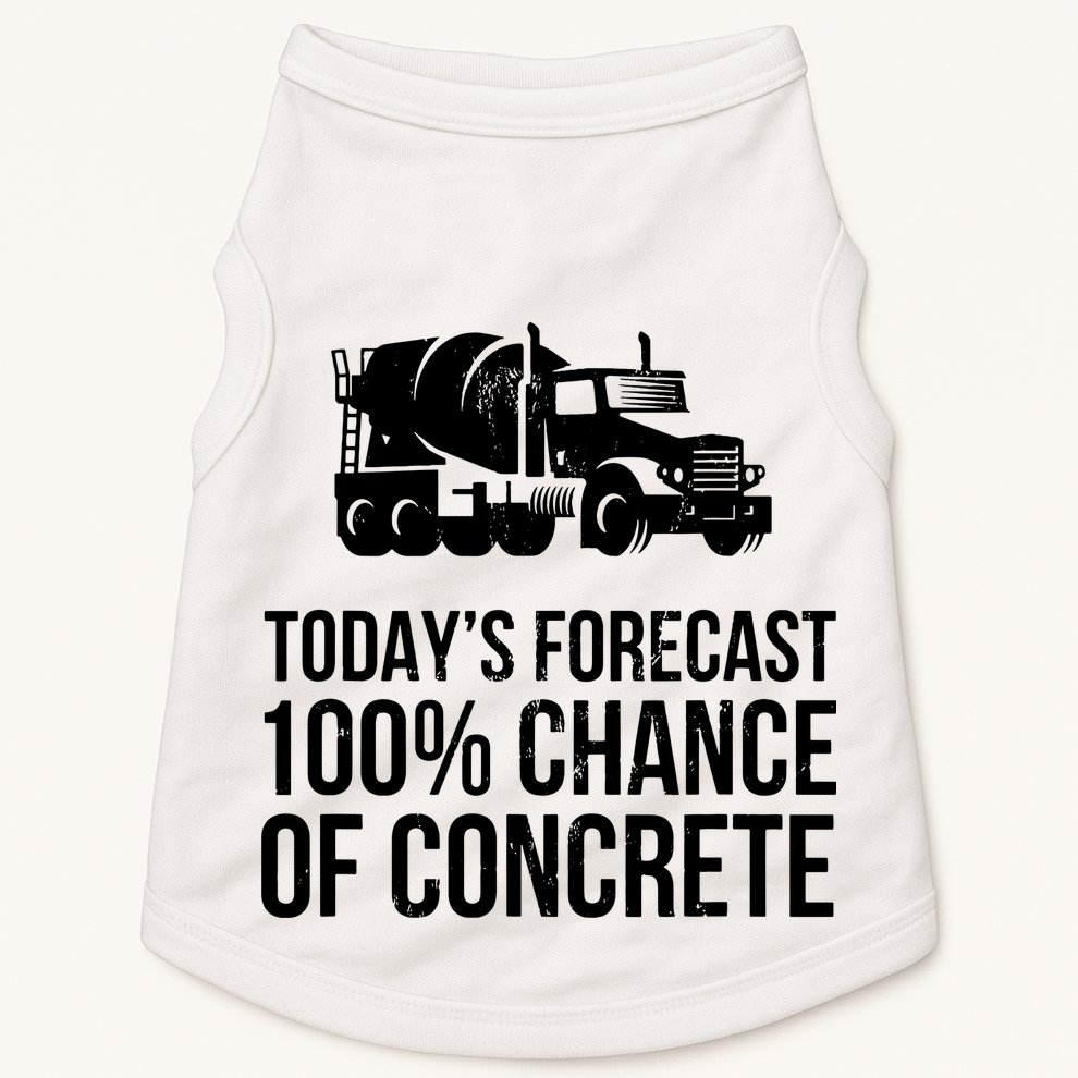Retro Funny Concrete Worker Gift Construction Worker Gag Pun Doggie Tank