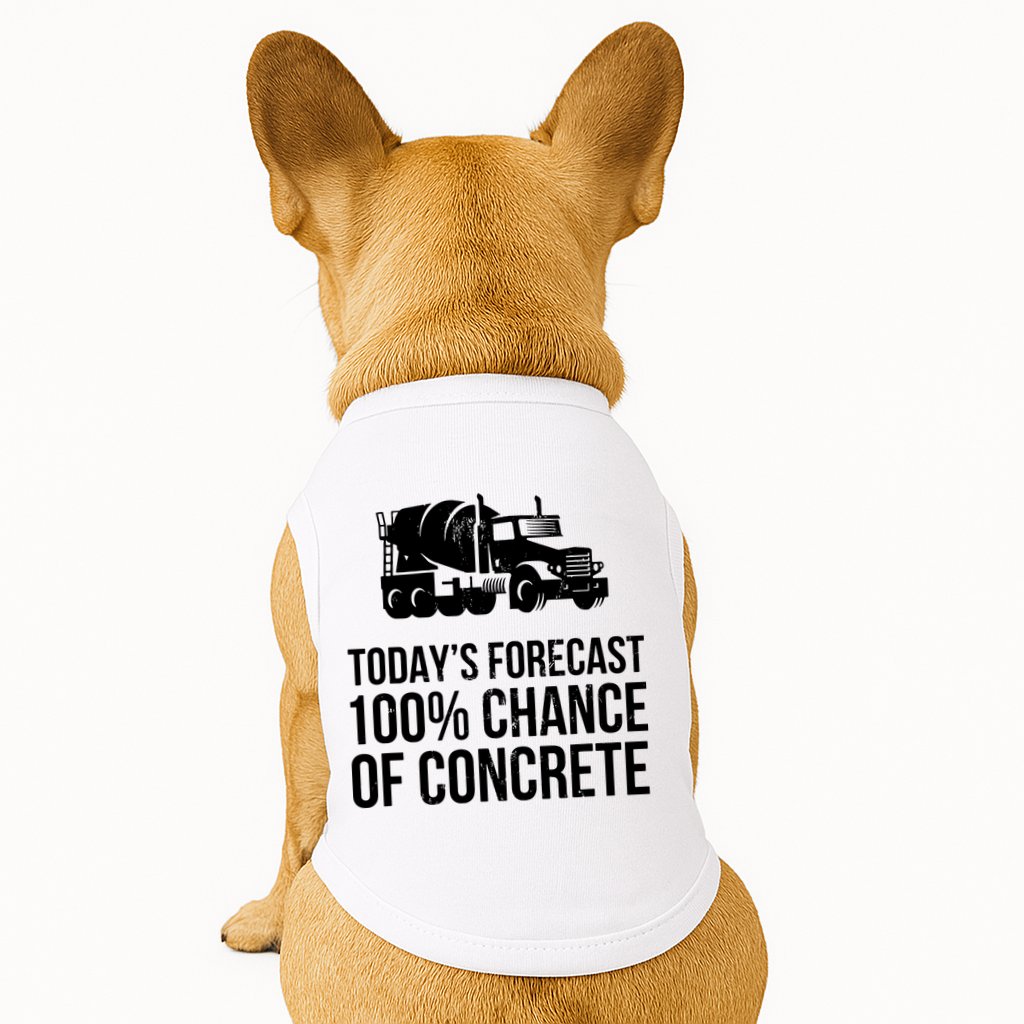 Retro Funny Concrete Worker Gift Construction Worker Gag Pun Doggie Tank