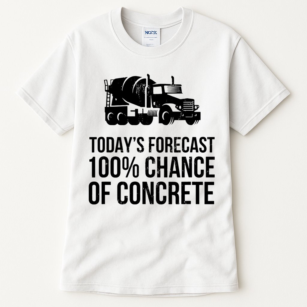 Retro Funny Concrete Worker Gift Construction Worker Gag Pun Tall T-Shirt