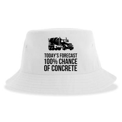 Retro Funny Concrete Worker Gift Construction Worker Gag Pun Sustainable Bucket Hat