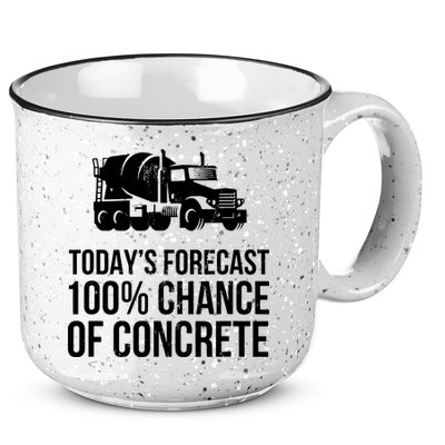 Retro Funny Concrete Worker Gift Construction Worker Gag Pun 15oz Campfire Ceramic Mug