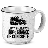 Retro Funny Concrete Worker Gift Construction Worker Gag Pun 15oz Campfire Ceramic Mug