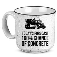 Retro Funny Concrete Worker Gift Construction Worker Gag Pun 15oz Campfire Ceramic Mug