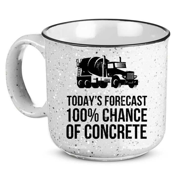 Retro Funny Concrete Worker Gift Construction Worker Gag Pun 15oz Campfire Ceramic Mug