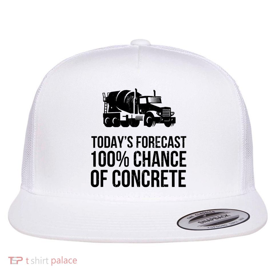 Retro Funny Concrete Worker Gift Construction Worker Gag Pun Flatbill Hat