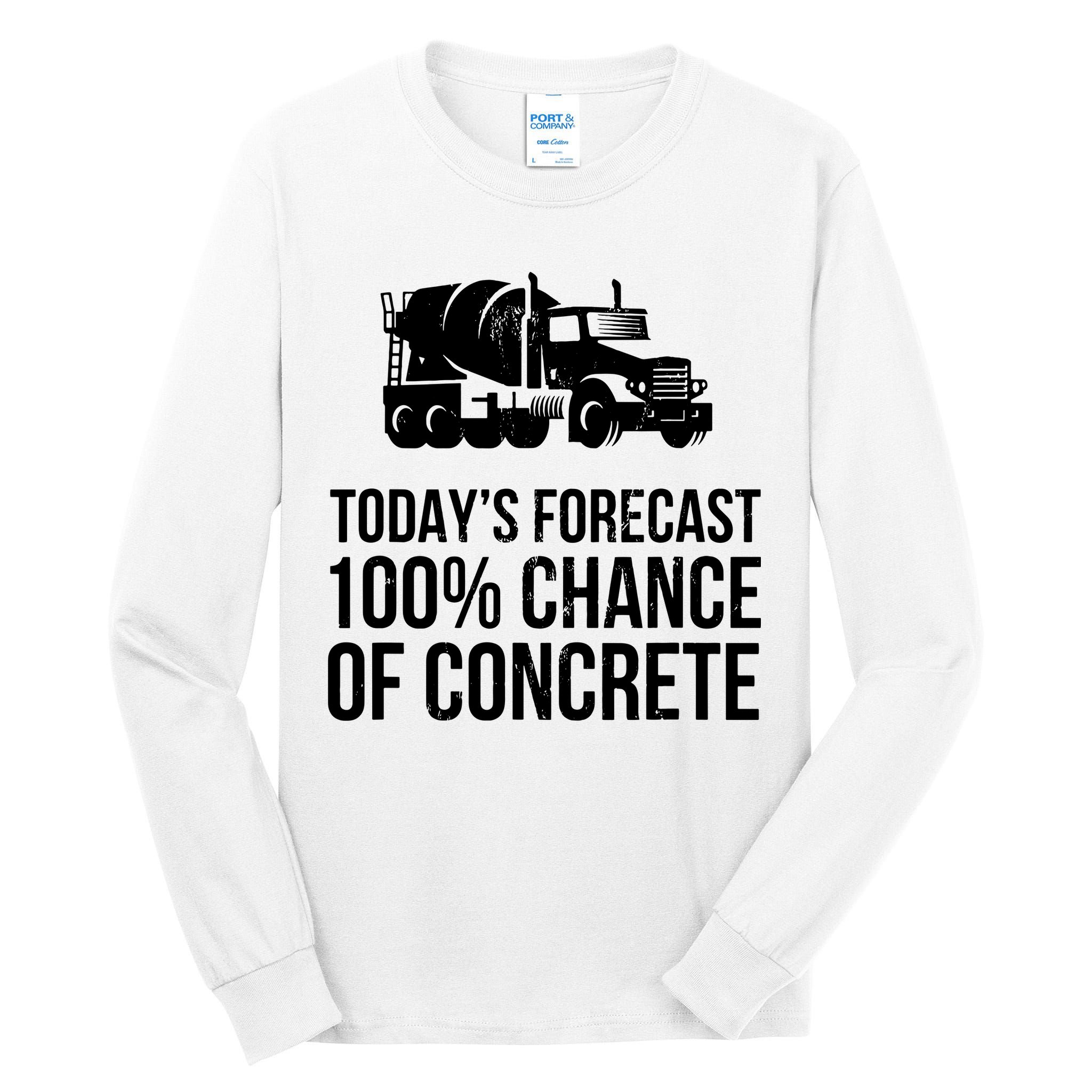 Retro Funny Concrete Worker Gift Construction Worker Gag Pun Tall Long Sleeve T-Shirt